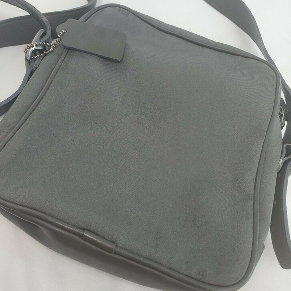 Coach Womens Slate Gray Crossbody Handbag Purse - Picture 5 of 14
